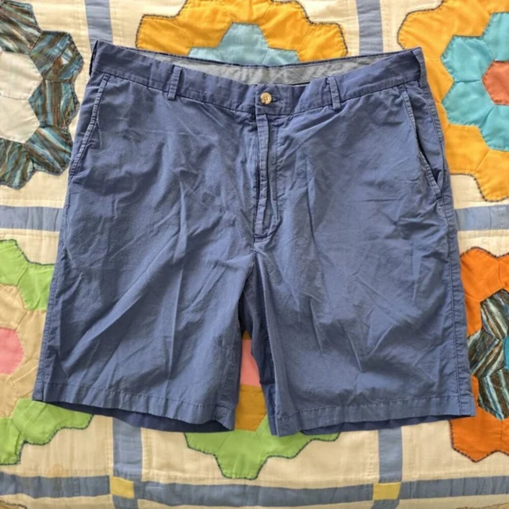 Peter Millar Navy Striped Shorts